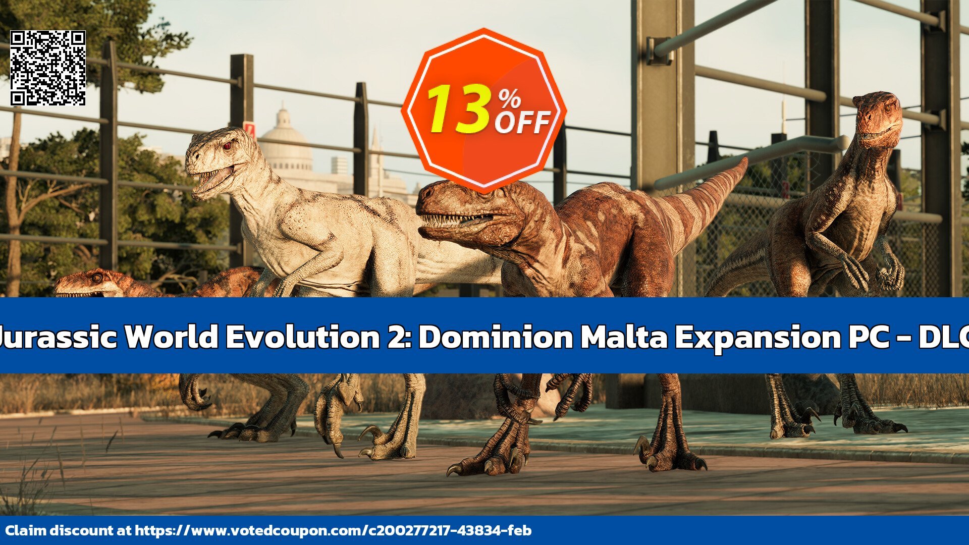 Jurassic World Evolution 2: Dominion Malta Expansion PC - DLC Coupon Code May 2024, 14% OFF - VotedCoupon