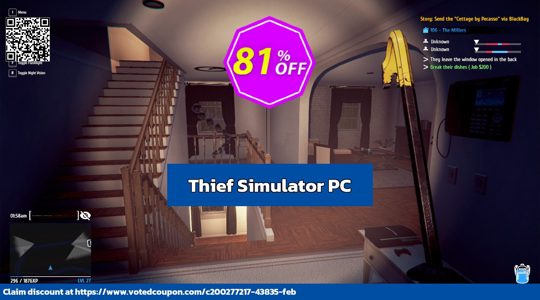 Thief Simulator PC Coupon, discount Thief Simulator PC Deal CDkeys. Promotion: Thief Simulator PC Exclusive Sale offer