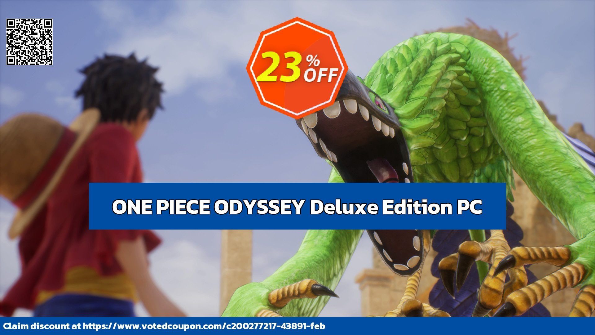 ONE PIECE ODYSSEY Deluxe Edition PC Coupon Code May 2024, 23% OFF - VotedCoupon