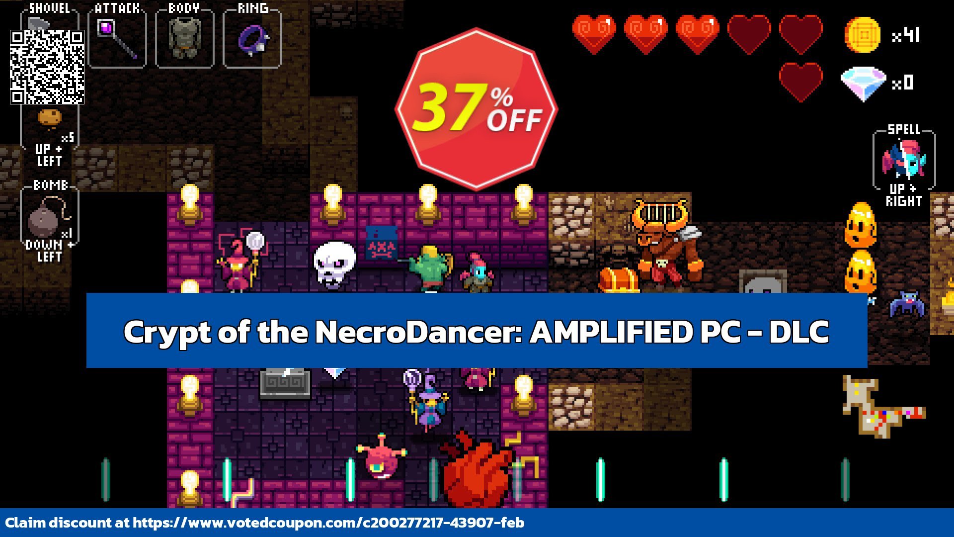 Crypt of the NecroDancer: AMPLIFIED PC - DLC Coupon, discount Crypt of the NecroDancer: AMPLIFIED PC - DLC Deal CDkeys. Promotion: Crypt of the NecroDancer: AMPLIFIED PC - DLC Exclusive Sale offer