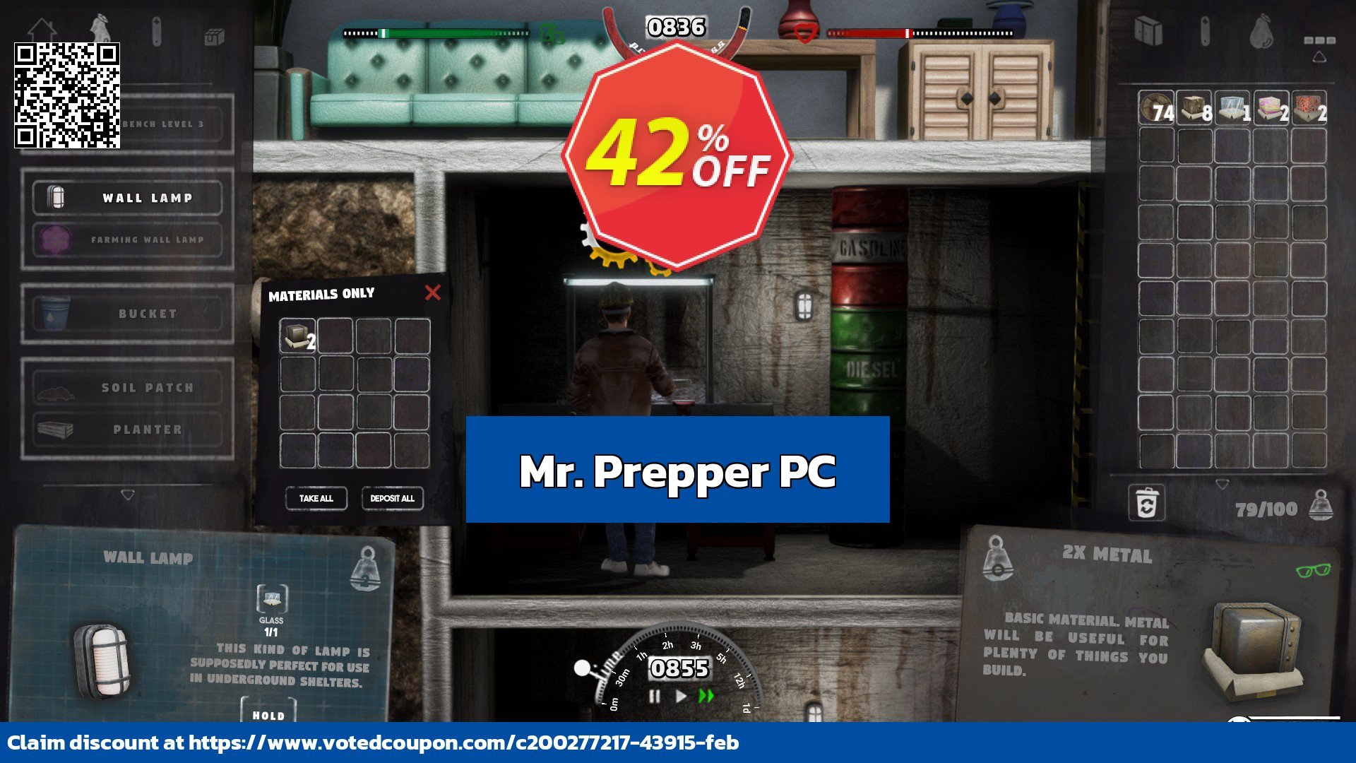 Mr. Prepper PC Coupon, discount Mr. Prepper PC Deal CDkeys. Promotion: Mr. Prepper PC Exclusive Sale offer