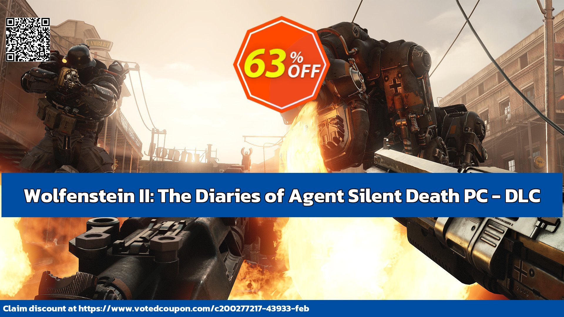 Wolfenstein II: The Diaries of Agent Silent Death PC - DLC Coupon Code May 2024, 69% OFF - VotedCoupon