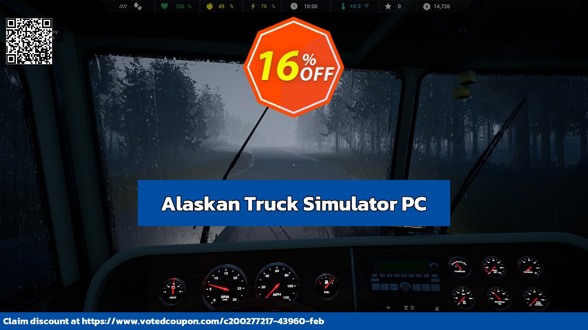 Alaskan Truck Simulator PC Coupon, discount Alaskan Truck Simulator PC Deal CDkeys. Promotion: Alaskan Truck Simulator PC Exclusive Sale offer