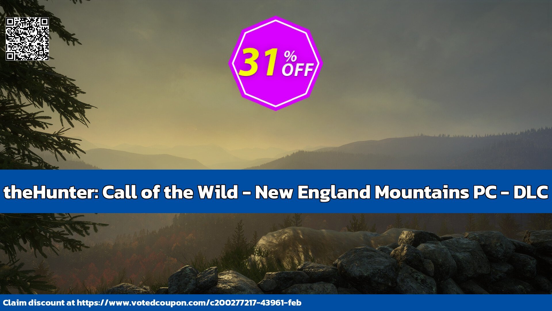 theHunter: Call of the Wild - New England Mountains PC - DLC Coupon Code May 2024, 32% OFF - VotedCoupon