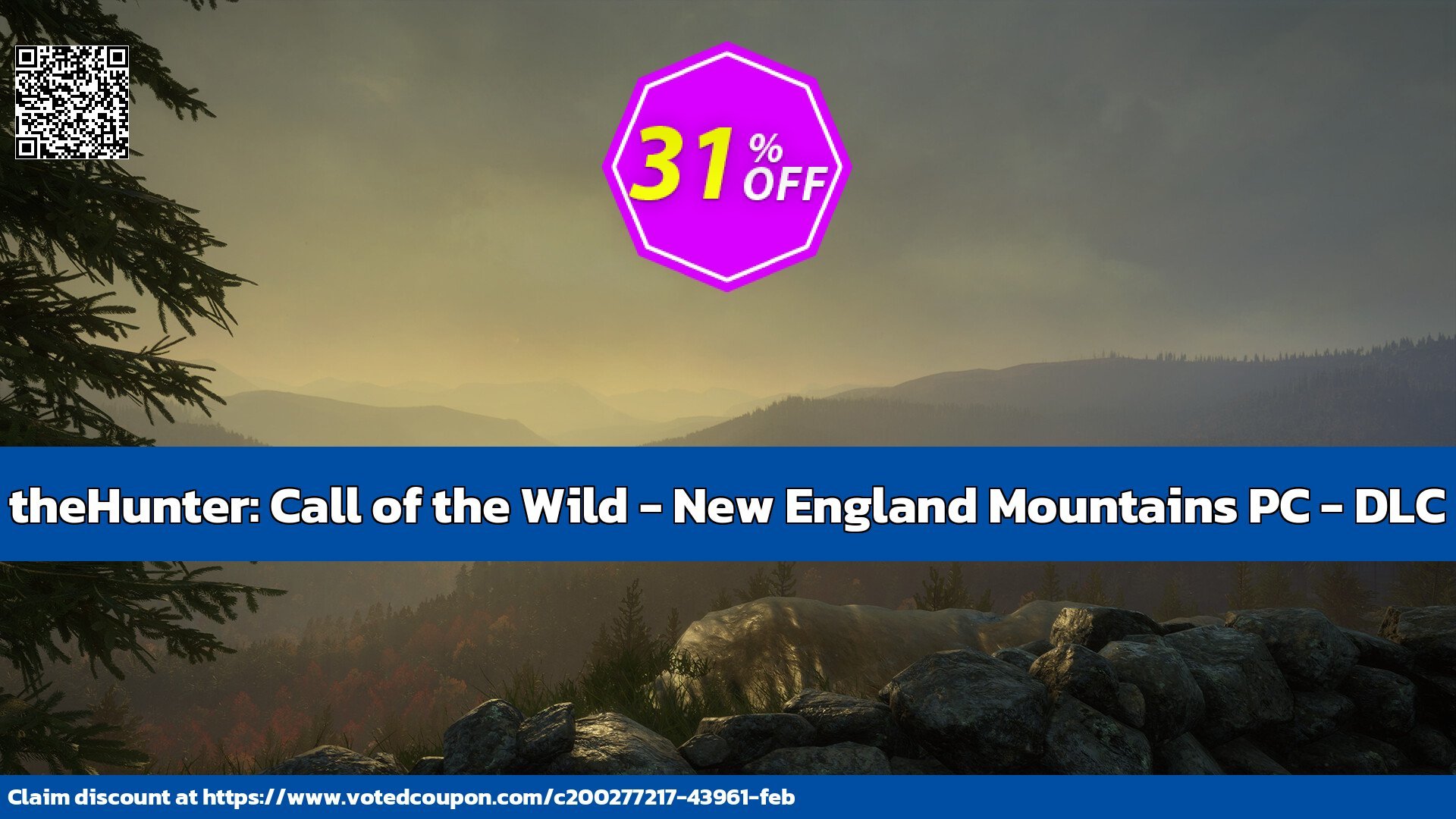 theHunter: Call of the Wild - New England Mountains PC - DLC Coupon, discount theHunter: Call of the Wild - New England Mountains PC - DLC Deal CDkeys. Promotion: theHunter: Call of the Wild - New England Mountains PC - DLC Exclusive Sale offer