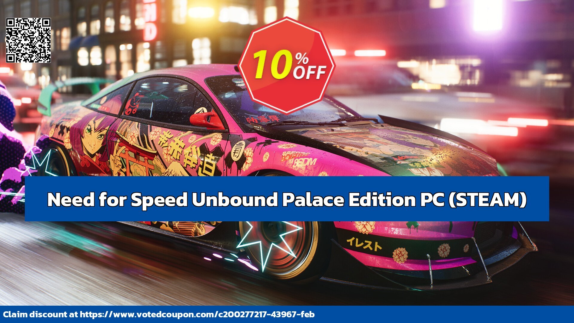 Need for Speed Unbound Palace Edition PC, STEAM  Coupon, discount Need for Speed Unbound Palace Edition PC (STEAM) Deal CDkeys. Promotion: Need for Speed Unbound Palace Edition PC (STEAM) Exclusive Sale offer