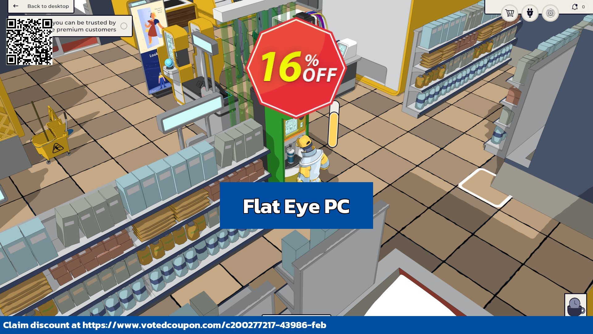 Flat Eye PC Coupon, discount Flat Eye PC Deal CDkeys. Promotion: Flat Eye PC Exclusive Sale offer