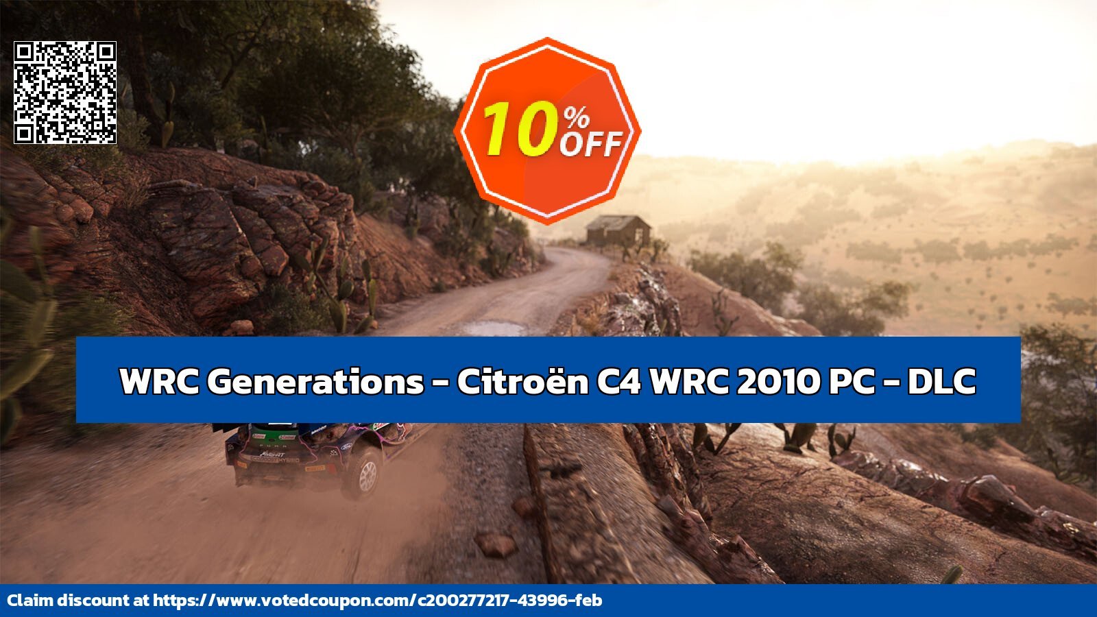 WRC Generations - Citroën C4 WRC 2010 PC - DLC Coupon, discount WRC Generations - Citroën C4 WRC 2010 PC - DLC Deal CDkeys. Promotion: WRC Generations - Citroën C4 WRC 2010 PC - DLC Exclusive Sale offer