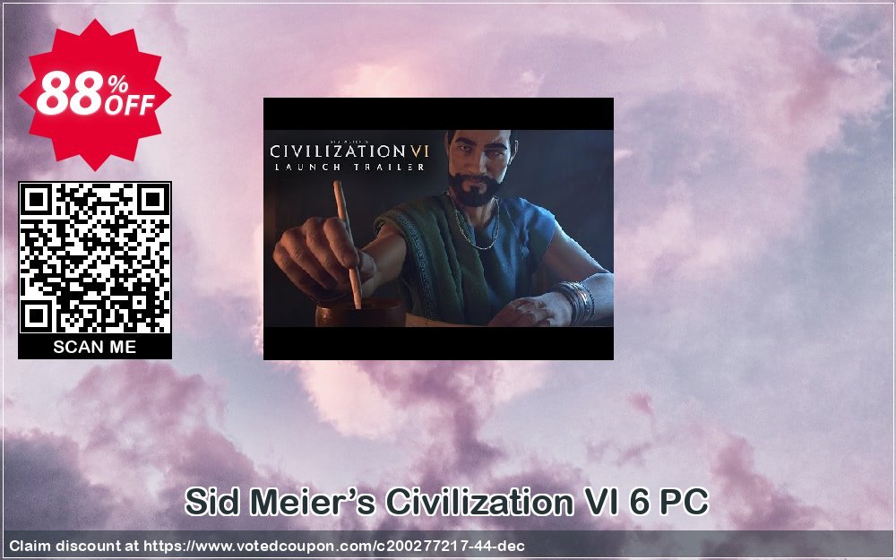 Sid Meier’s Civilization VI 6 PC Coupon, discount Sid Meier’s Civilization VI 6 PC Deal. Promotion: Sid Meier’s Civilization VI 6 PC Exclusive offer 
