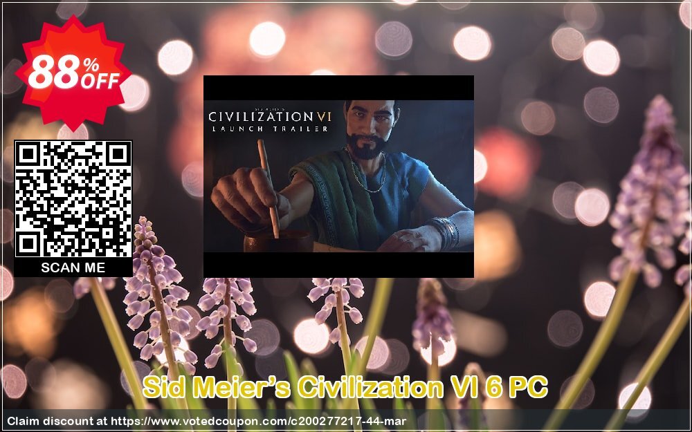 Sid Meier’s Civilization VI 6 PC Coupon, discount Sid Meier’s Civilization VI 6 PC Deal. Promotion: Sid Meier’s Civilization VI 6 PC Exclusive offer 