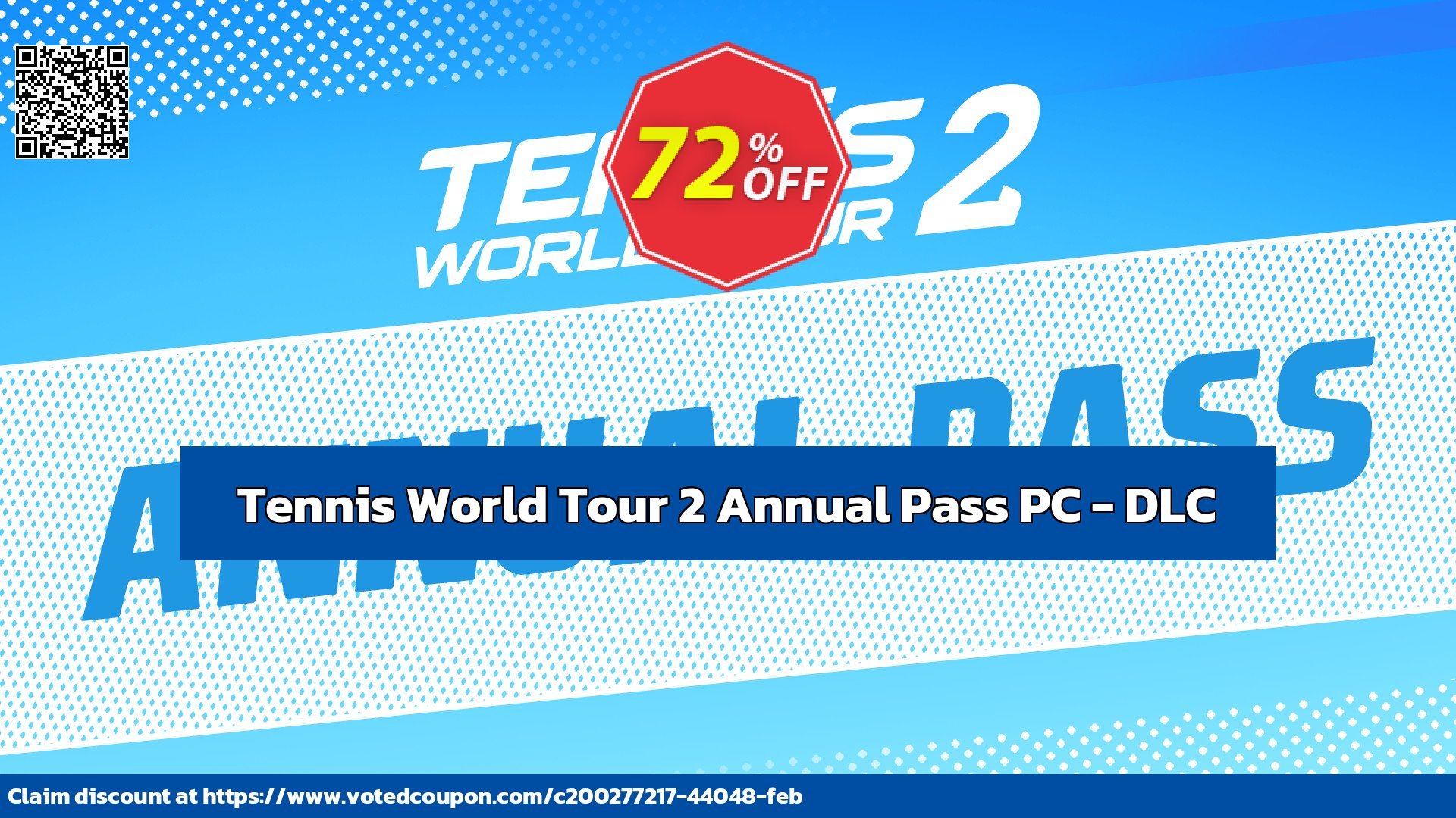 Tennis World Tour 2 Annual Pass PC - DLC Coupon Code May 2024, 75% OFF - VotedCoupon