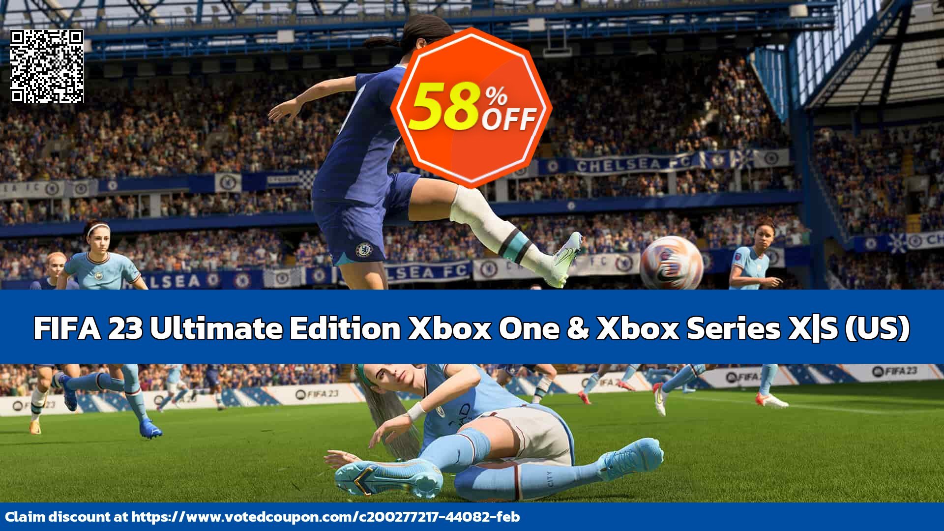 FIFA 23 Ultimate Edition Xbox One & Xbox Series X|S, US  Coupon, discount FIFA 23 Ultimate Edition Xbox One & Xbox Series X|S (US) Deal CDkeys. Promotion: FIFA 23 Ultimate Edition Xbox One & Xbox Series X|S (US) Exclusive Sale offer