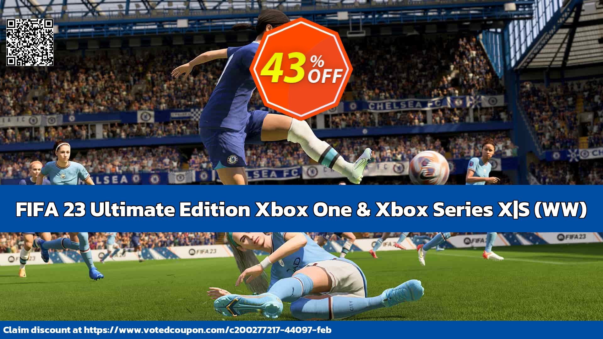 FIFA 23 Ultimate Edition Xbox One & Xbox Series X|S, WW  Coupon, discount FIFA 23 Ultimate Edition Xbox One & Xbox Series X|S (WW) Deal CDkeys. Promotion: FIFA 23 Ultimate Edition Xbox One & Xbox Series X|S (WW) Exclusive Sale offer