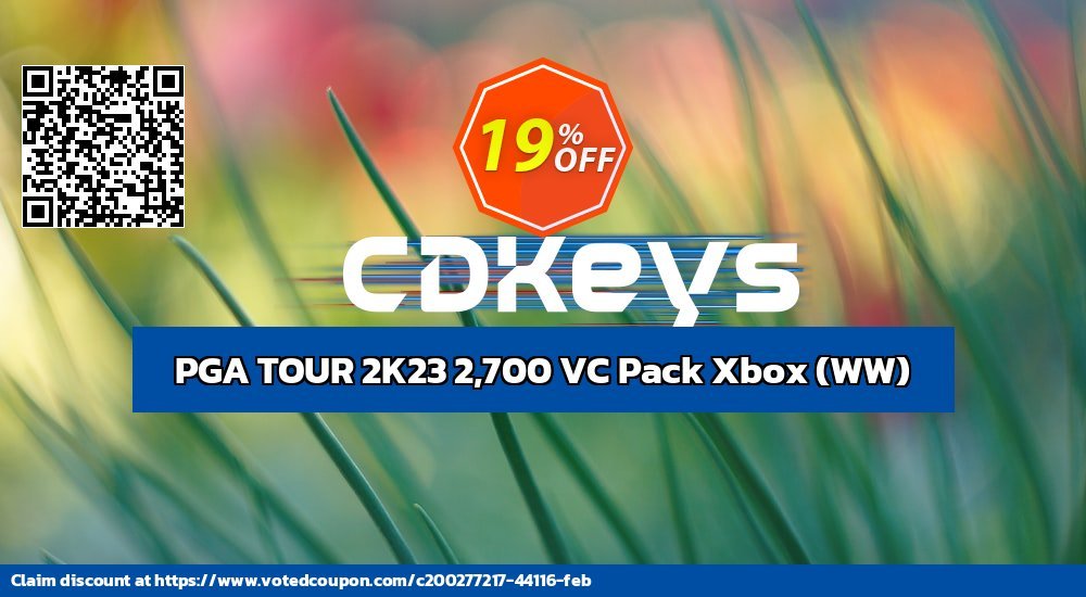 PGA TOUR 2K23 2,700 VC Pack Xbox, WW  Coupon, discount PGA TOUR 2K23 2,700 VC Pack Xbox (WW) Deal CDkeys. Promotion: PGA TOUR 2K23 2,700 VC Pack Xbox (WW) Exclusive Sale offer