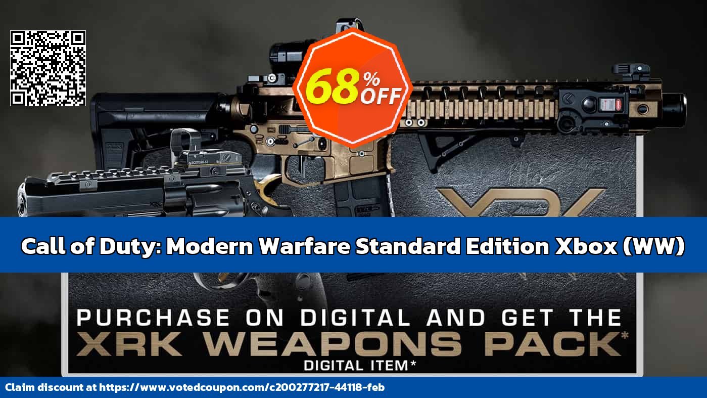 Call of Duty: Modern Warfare Standard Edition Xbox, WW  Coupon, discount Call of Duty: Modern Warfare Standard Edition Xbox (WW) Deal CDkeys. Promotion: Call of Duty: Modern Warfare Standard Edition Xbox (WW) Exclusive Sale offer