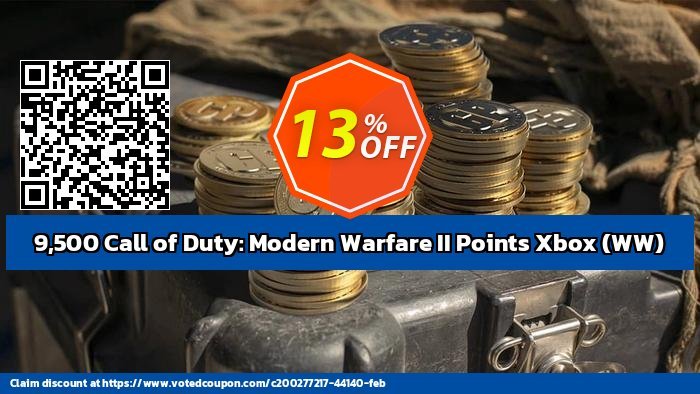 9,500 Call of Duty: Modern Warfare II Points Xbox, WW  Coupon Code May 2024, 14% OFF - VotedCoupon