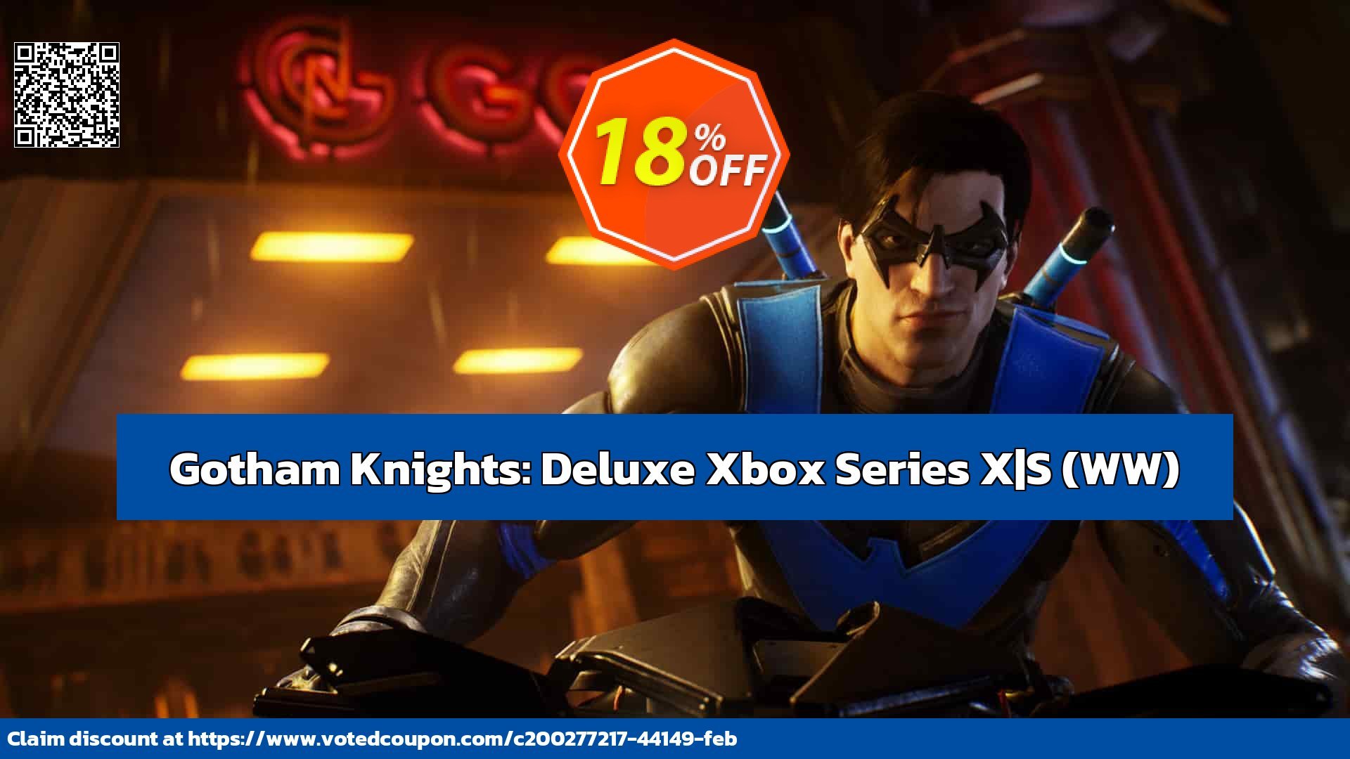 Gotham Knights: Deluxe Xbox Series X|S, WW  Coupon, discount Gotham Knights: Deluxe Xbox Series X|S (WW) Deal CDkeys. Promotion: Gotham Knights: Deluxe Xbox Series X|S (WW) Exclusive Sale offer