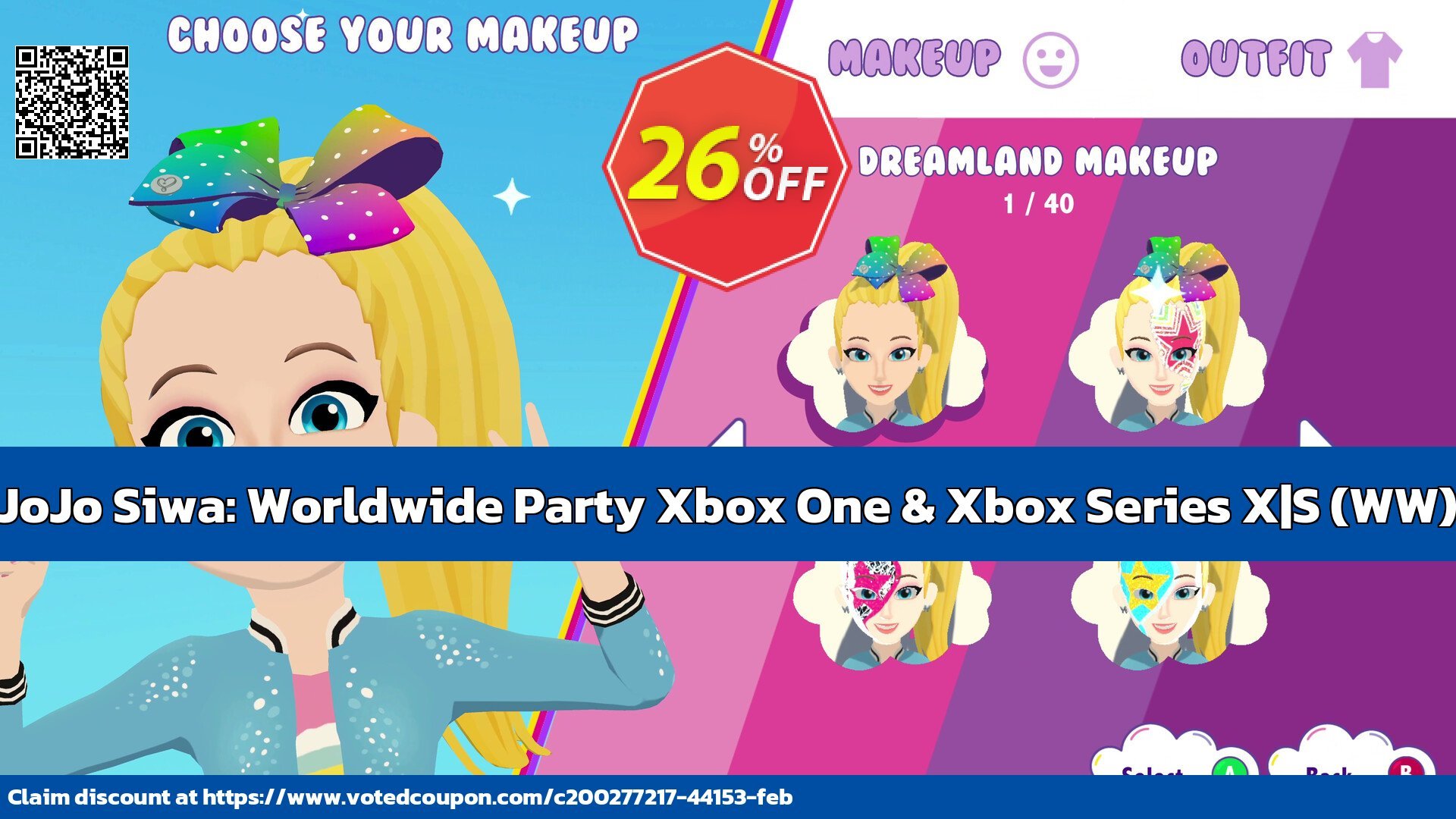 JoJo Siwa: Worldwide Party Xbox One & Xbox Series X|S, WW  Coupon, discount JoJo Siwa: Worldwide Party Xbox One & Xbox Series X|S (WW) Deal CDkeys. Promotion: JoJo Siwa: Worldwide Party Xbox One & Xbox Series X|S (WW) Exclusive Sale offer