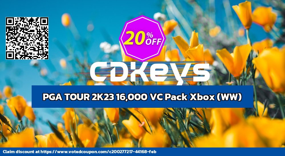 PGA TOUR 2K23 16,000 VC Pack Xbox, WW  Coupon Code May 2024, 20% OFF - VotedCoupon