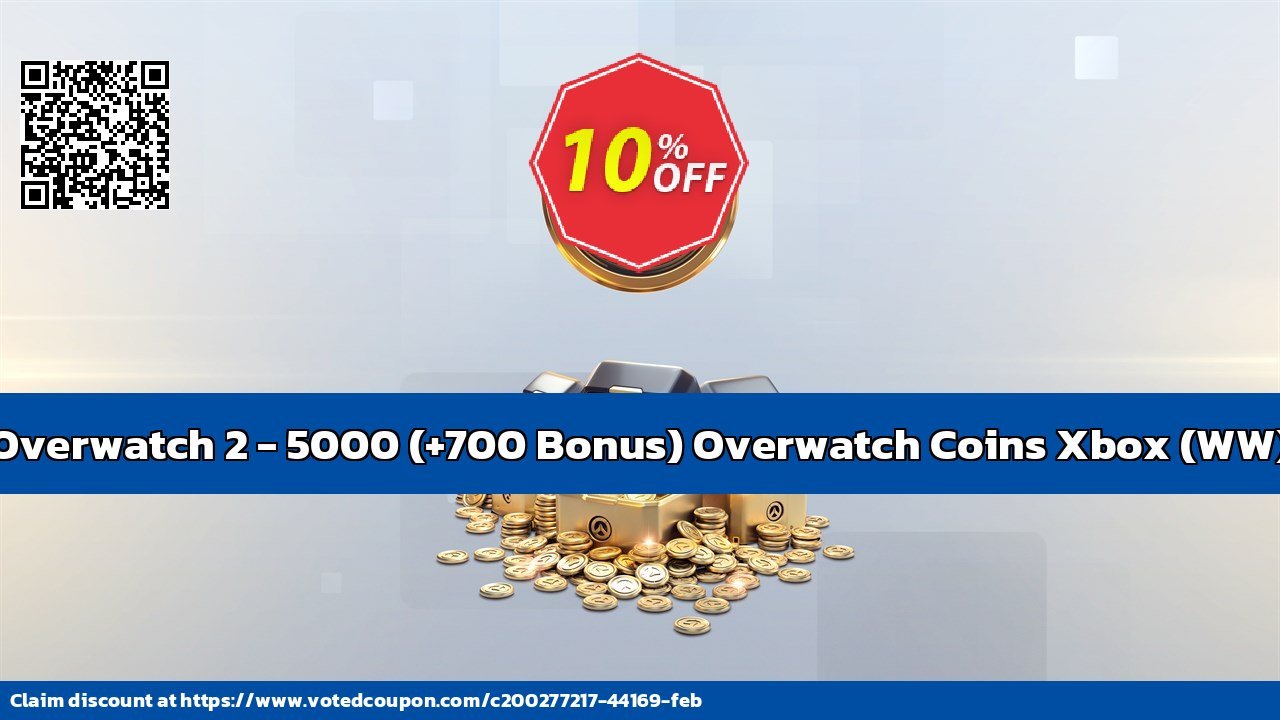 Overwatch 2 - 5000, +700 Bonus Overwatch Coins Xbox, WW  voted-on promotion codes