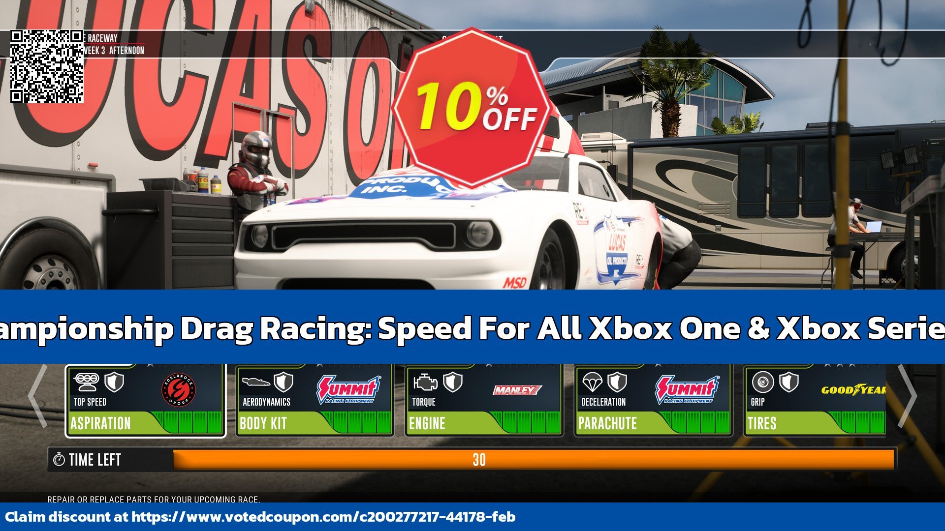 NHRA Championship Drag Racing: Speed For All Xbox One & Xbox Series X|S, US  Coupon Code May 2024, 11% OFF - VotedCoupon