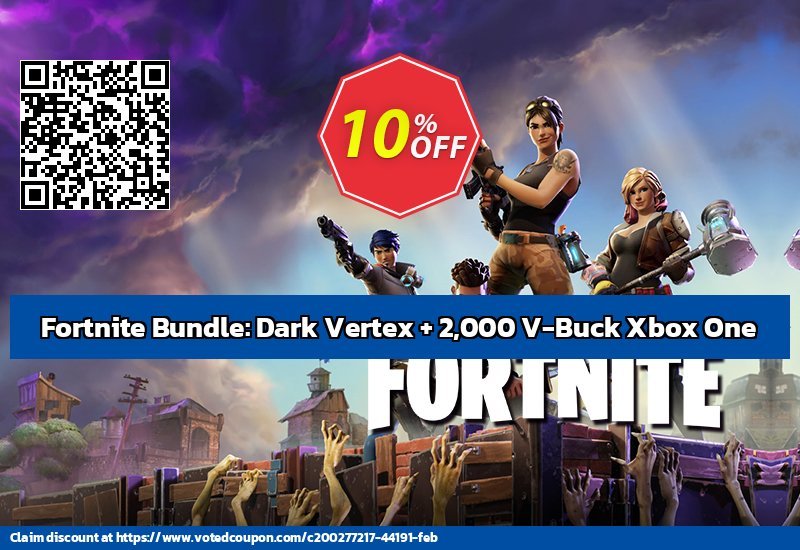 Fortnite Bundle: Dark Vertex + 2,000 V-Buck Xbox One voted-on promotion codes