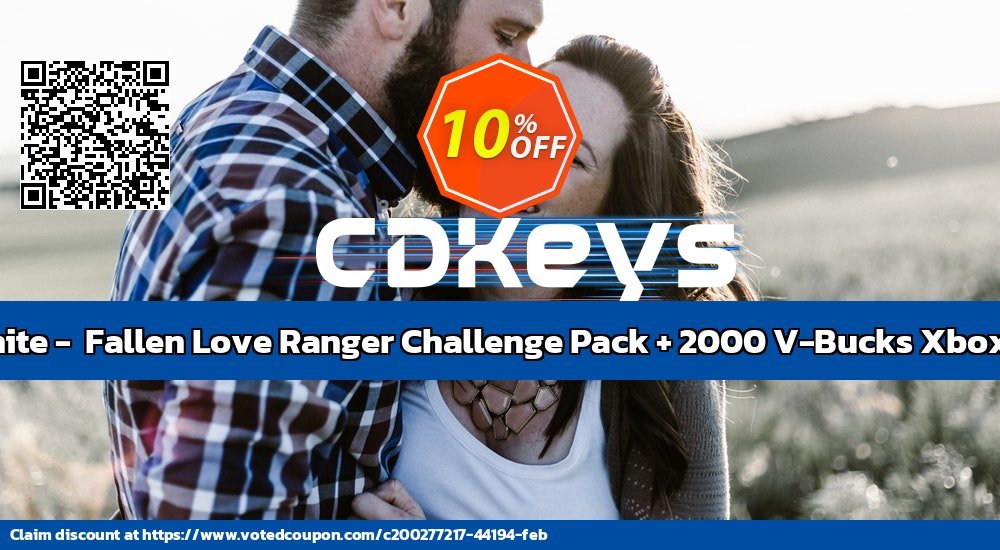 Fortnite -  Fallen Love Ranger Challenge Pack + 2000 V-Bucks Xbox One voted-on promotion codes