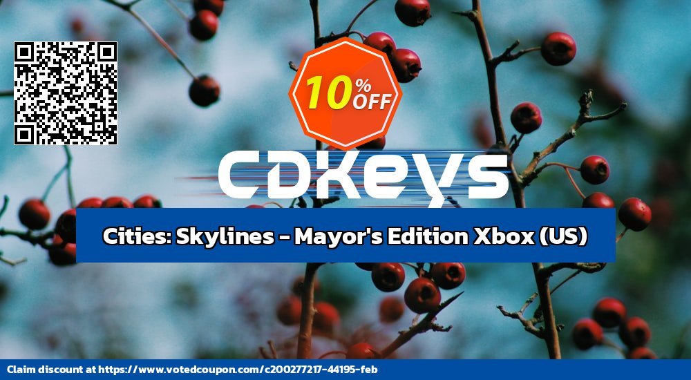 Cities: Skylines - Mayor&#039;s Edition Xbox, US  Coupon, discount Cities: Skylines - Mayor's Edition Xbox (US) Deal CDkeys. Promotion: Cities: Skylines - Mayor's Edition Xbox (US) Exclusive Sale offer