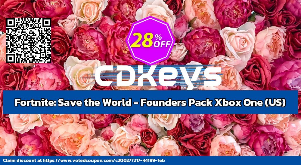 Fortnite: Save the World - Founders Pack Xbox One, US  Coupon, discount Fortnite: Save the World - Founders Pack Xbox One (US) Deal CDkeys. Promotion: Fortnite: Save the World - Founders Pack Xbox One (US) Exclusive Sale offer