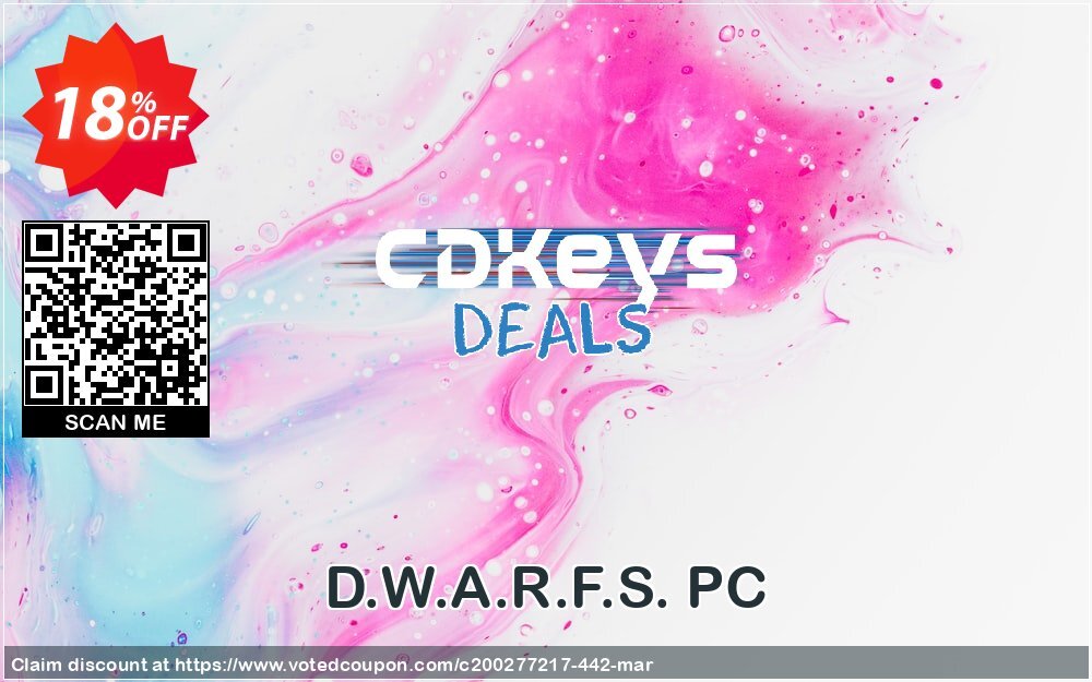 D.W.A.R.F.S. PC Coupon, discount D.W.A.R.F.S. PC Deal. Promotion: D.W.A.R.F.S. PC Exclusive offer 