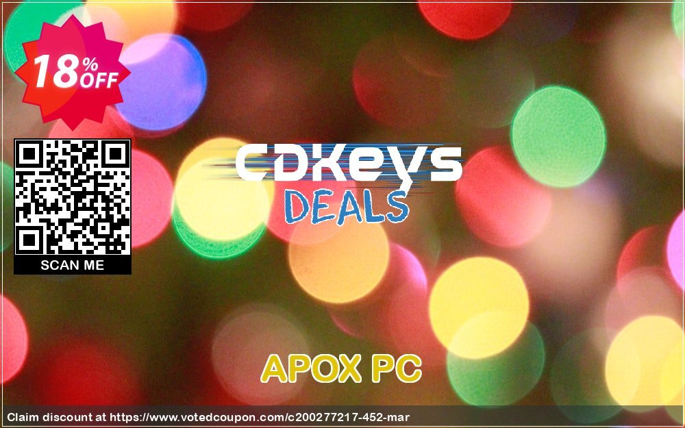 APOX PC Coupon, discount APOX PC Deal. Promotion: APOX PC Exclusive offer 