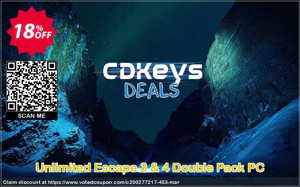 Unlimited Escape 3 & 4 Double Pack PC Coupon, discount Unlimited Escape 3 & 4 Double Pack PC Deal. Promotion: Unlimited Escape 3 & 4 Double Pack PC Exclusive offer 