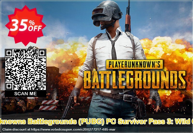 PlayerUnknowns Battlegrounds, PUBG PC Survivor Pass 3: Wild Card DLC Coupon, discount PlayerUnknowns Battlegrounds (PUBG) PC Survivor Pass 3: Wild Card DLC Deal. Promotion: PlayerUnknowns Battlegrounds (PUBG) PC Survivor Pass 3: Wild Card DLC Exclusive offer 