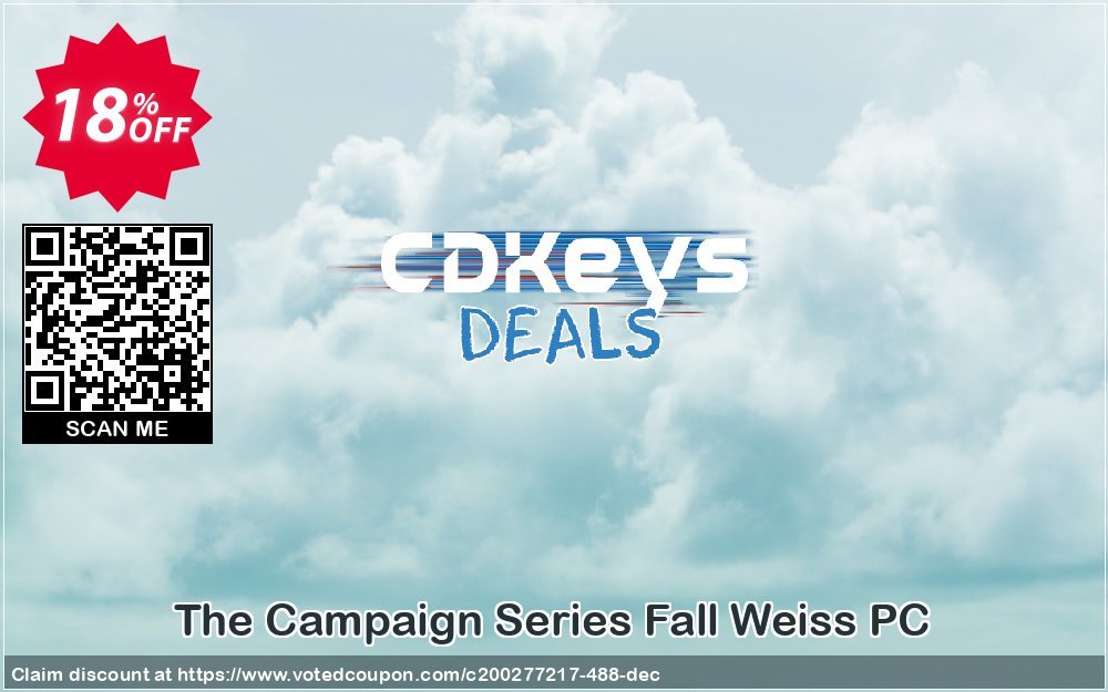 The Campaign Series Fall Weiss PC Coupon, discount The Campaign Series Fall Weiss PC Deal. Promotion: The Campaign Series Fall Weiss PC Exclusive offer 
