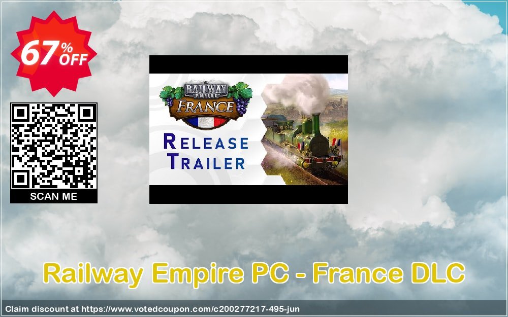 Railway Empire PC - France DLC Coupon, discount Railway Empire PC - France DLC Deal. Promotion: Railway Empire PC - France DLC Exclusive offer 