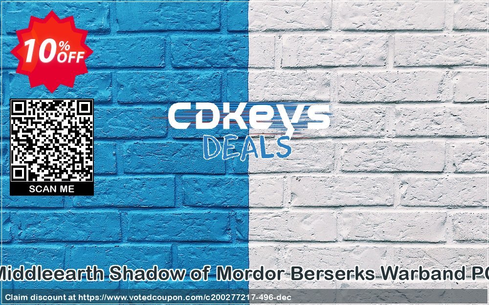 Middleearth Shadow of Mordor Berserks Warband PC Coupon Code Apr 2024, 10% OFF - VotedCoupon