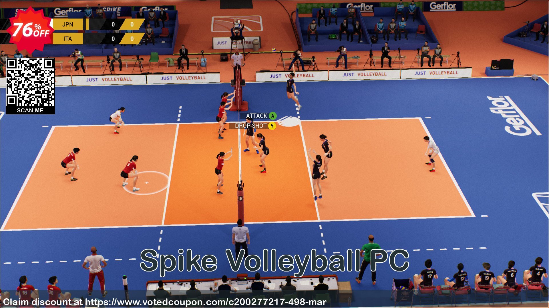 Spike Volleyball PC Coupon, discount Spike Volleyball PC Deal. Promotion: Spike Volleyball PC Exclusive offer 