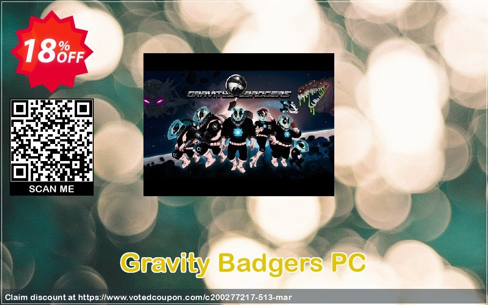 Gravity Badgers PC Coupon Code May 2024, 18% OFF - VotedCoupon