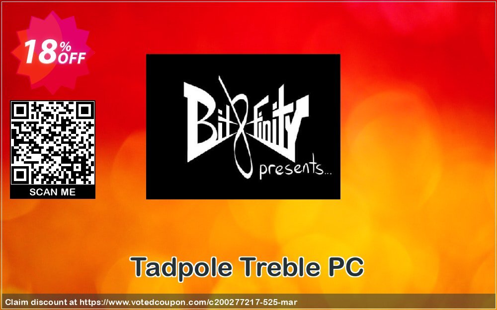 Tadpole Treble PC Coupon, discount Tadpole Treble PC Deal. Promotion: Tadpole Treble PC Exclusive offer 