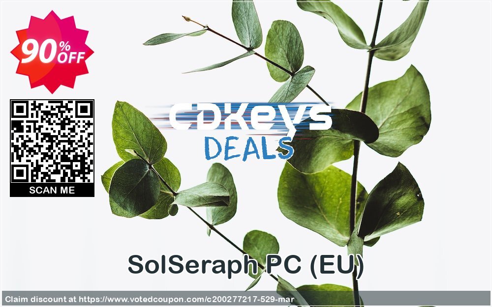 SolSeraph PC, EU  Coupon, discount SolSeraph PC (EU) Deal. Promotion: SolSeraph PC (EU) Exclusive offer 