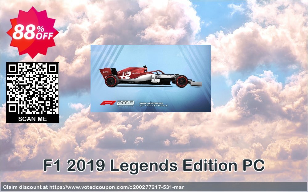 F1 2019 Legends Edition PC Coupon Code Apr 2024, 88% OFF - VotedCoupon