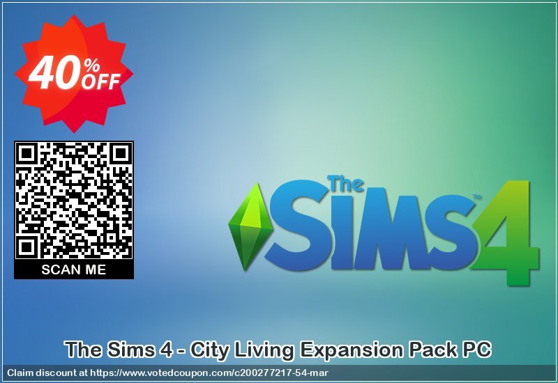 The Sims 4 - City Living Expansion Pack PC Coupon Code Apr 2024, 40% OFF - VotedCoupon