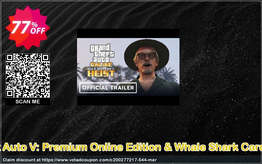 Grand Theft Auto V: Premium Online Edition & Whale Shark Card Bundle PC Coupon Code Apr 2024, 77% OFF - VotedCoupon