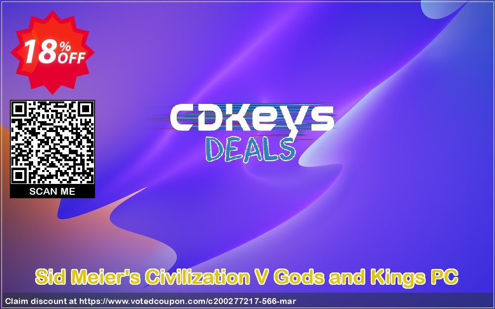 Sid Meier's Civilization V Gods and Kings PC Coupon Code Apr 2024, 18% OFF - VotedCoupon