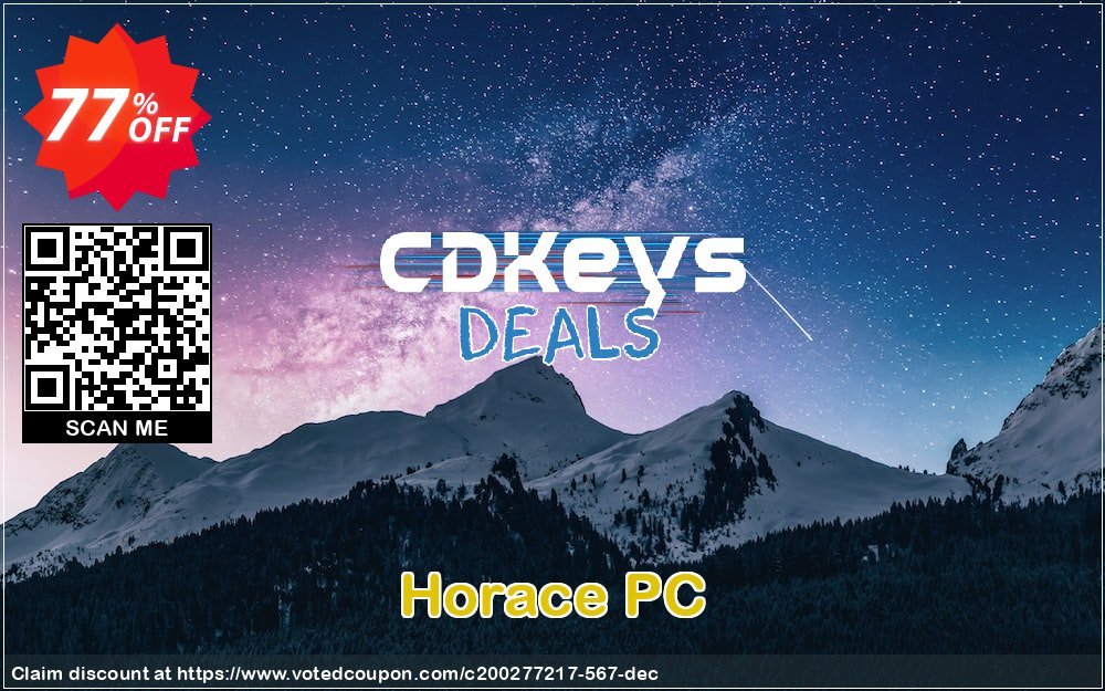Horace PC Coupon, discount Horace PC Deal. Promotion: Horace PC Exclusive offer 