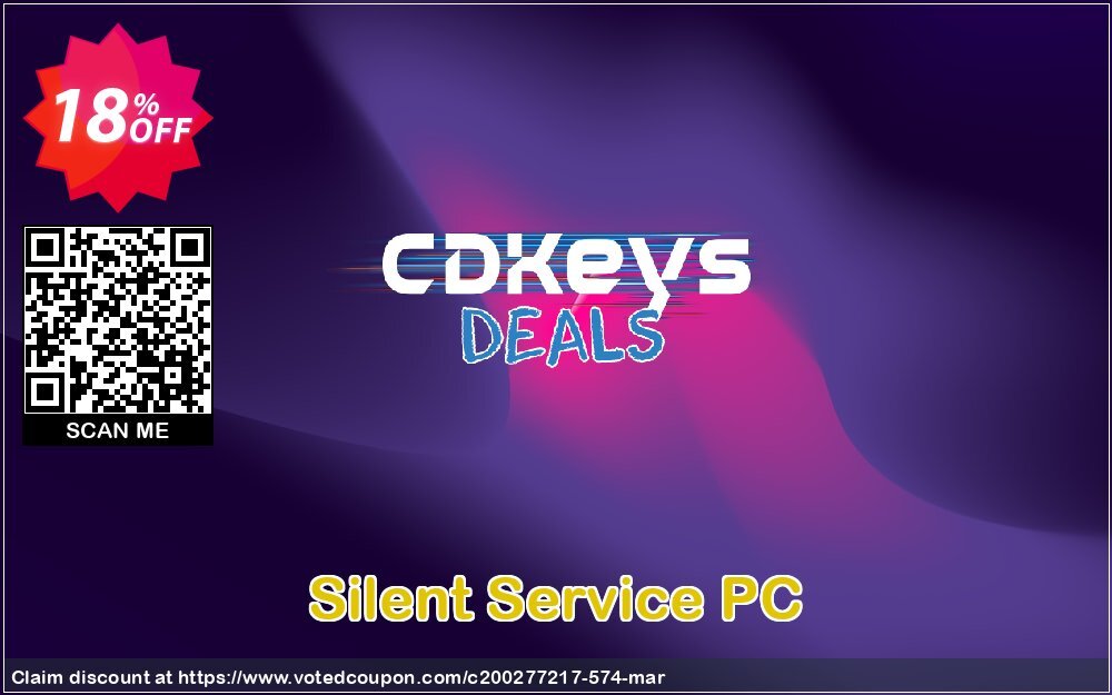 Silent Service PC Coupon, discount Silent Service PC Deal. Promotion: Silent Service PC Exclusive offer 