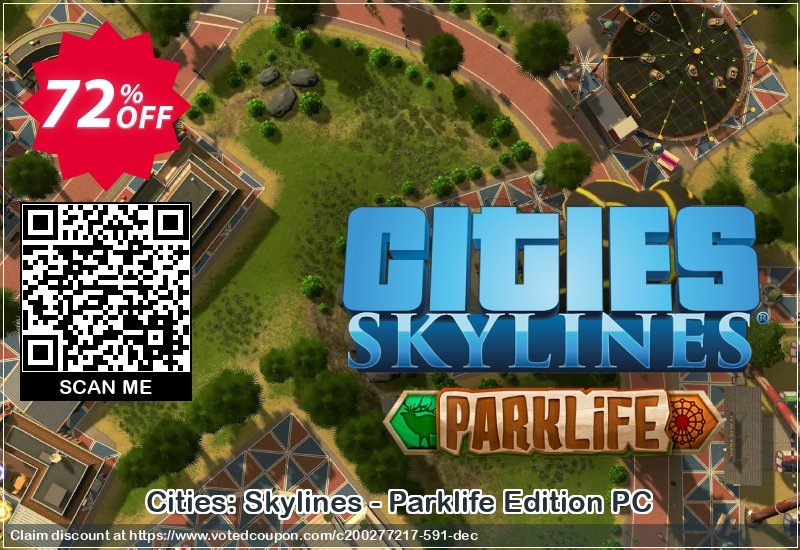 Cities: Skylines - Parklife Edition PC Coupon Code Apr 2024, 72% OFF - VotedCoupon