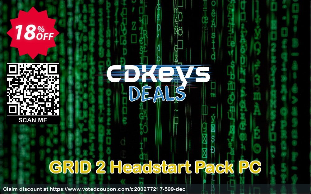 GRID 2 Headstart Pack PC Coupon Code Jun 2024, 18% OFF - VotedCoupon