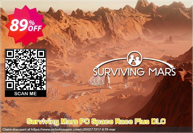 Surviving Mars PC Space Race Plus DLC Coupon, discount Surviving Mars PC Space Race Plus DLC Deal. Promotion: Surviving Mars PC Space Race Plus DLC Exclusive offer 