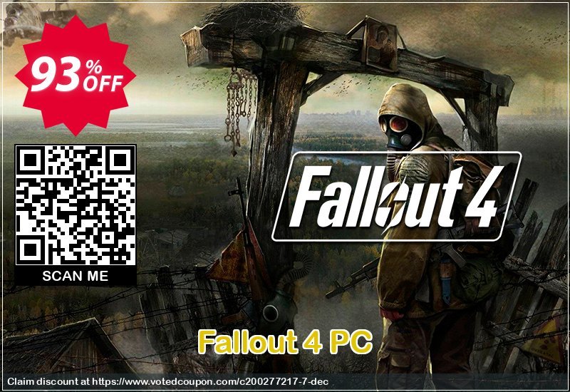 Fallout 4 PC Coupon, discount Fallout 4 PC Deal. Promotion: Fallout 4 PC Exclusive offer 